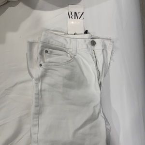 ZARA white jeans NWT